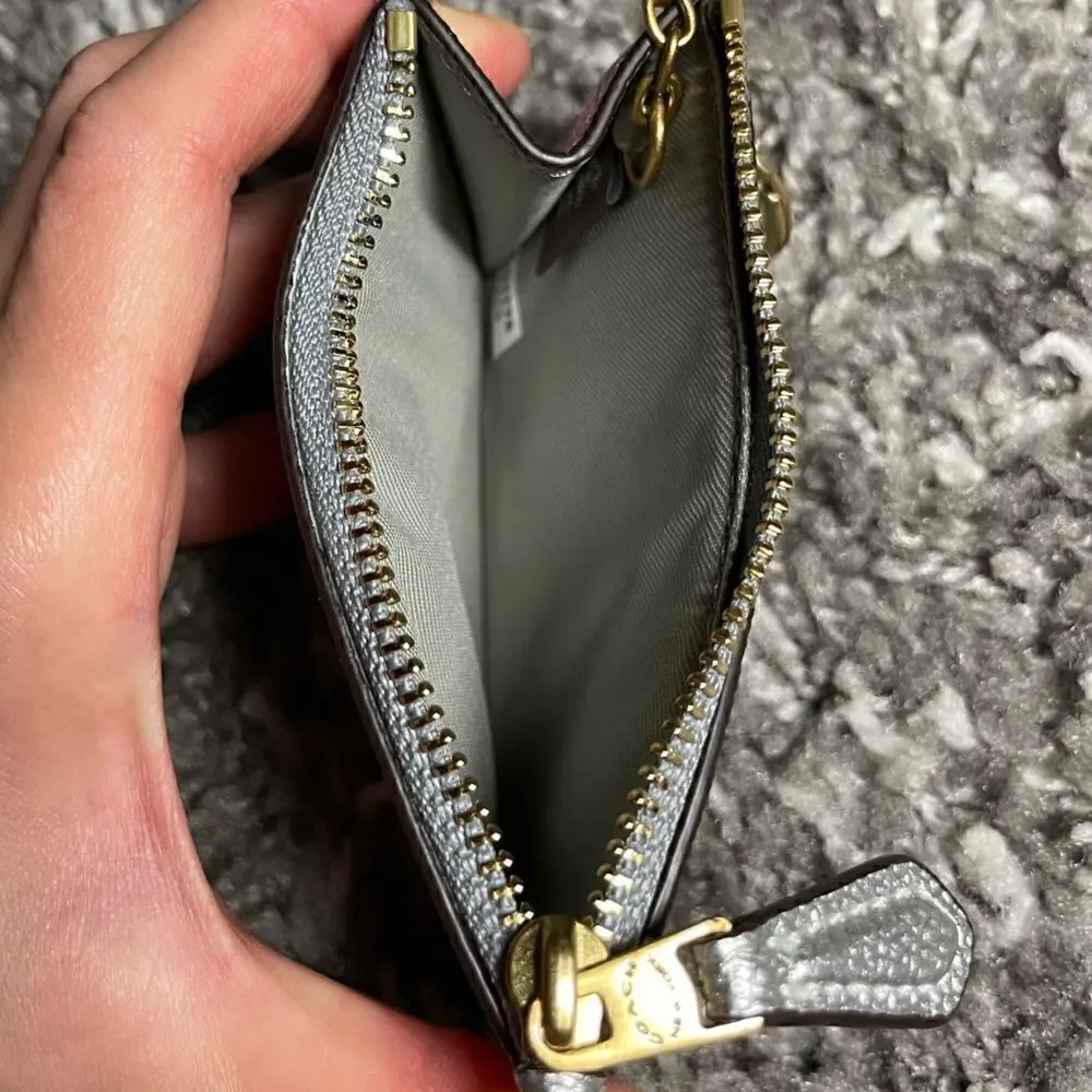 NWT Coach Metallic Mini ID Skinny